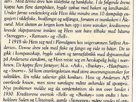 Jan Hess - omtale i bygdeboken for Askøy
