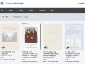 Nasjonalbiblioteket - Langelandætta,- omtale av Jan Johan Langeland og kona Ingeborg Marie.ss slekta
