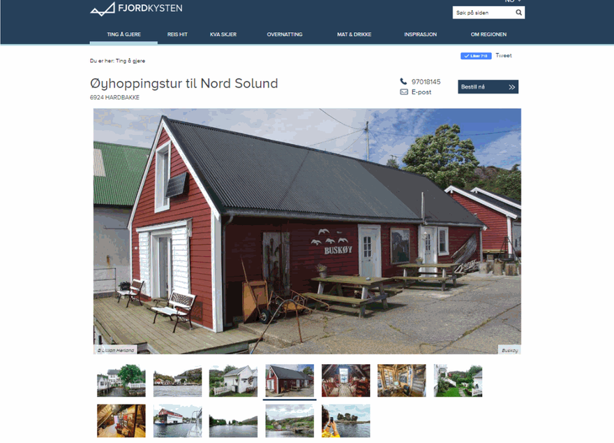 Øyhoppingstur til Nord Solund - annonse på Fjordkysten.
